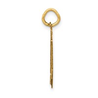 14K Medium Satin Number 44 Charm view 2