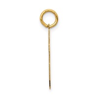 14K Yellow Gold Medium Satin Number 46 Charm view 2