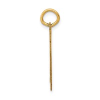 14K Yellow Gold Medium Satin Number 70 Charm view 2