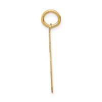 14K Yellow Gold Medium Satin Number 75 Charm view 2