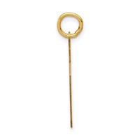 14K Medium Satin Number 80 Charm view 2