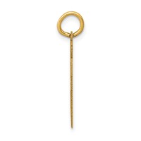 14K Yellow Gold Medium Satin Number 81 Charm view 2