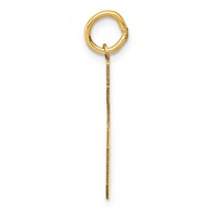14K Yellow Gold Medium Satin Number 85 Charm view 2