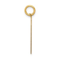 14K Medium Satin Number 91 Charm view 2