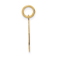 14K Small Satin Number 2 Charm view 2
