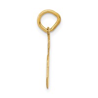 14K Small Satin Number 6 Charm view 2