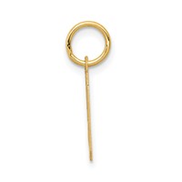 14K Small Satin Number 9 Charm view 2
