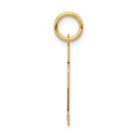 14K Yellow Gold Small Satin Number 12 Charm view 2