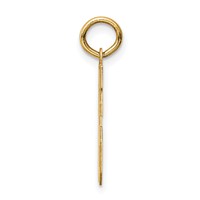 14K Yellow Gold Small Satin Number 16 Charm view 2