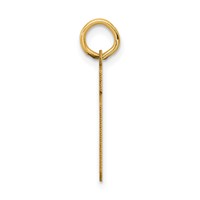 14K Yellow Gold Small Satin Number 19 Charm view 2