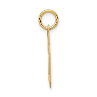 14K Yellow Gold Small Satin Number 20 Charm view 2