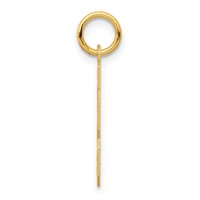 14K Yellow Gold Small Satin Number 23 Charm view 2
