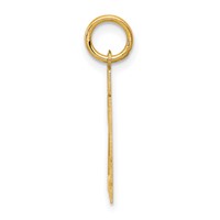 14K Yellow Gold Small Satin Number 24 Charm view 2