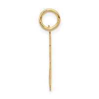 14K Small Satin Number 25 Charm view 2