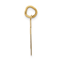 14K Small Satin Number 27 Charm view 2