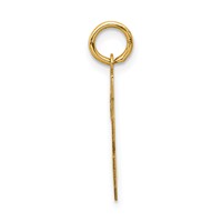14K Yellow Gold Small Satin Number 28 Charm view 2