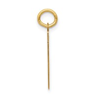 14K Yellow Gold Small Satin Number 31 Charm view 2