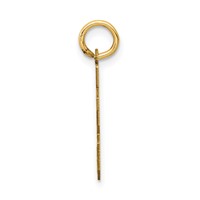 14K Yellow Gold Small Satin Number 33 Charm view 2