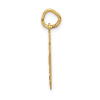 14K Yellow Gold Small Satin Number 40 Charm view 2