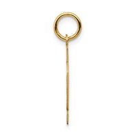 14K Small Satin Number 42 Charm view 2
