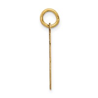 14K Yellow Gold Small Satin Number 46 Charm view 2