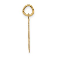 14K Yellow Gold Small Satin Number 48 Charm view 2