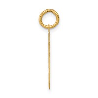 14K Yellow Gold Small Satin Number 59 Charm view 2