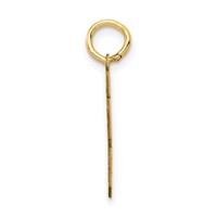 14K Yellow Gold Small Satin Number 63 Charm view 2