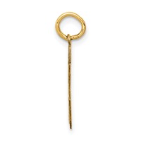 14K Yellow Gold Small Satin Number 65 Charm view 2