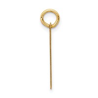 14K Small Satin Number 67 Charm view 2