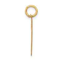 14K Yellow Gold Small Satin Number 79 Charm view 2