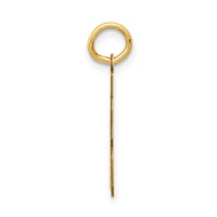 14K Yellow Gold Small Satin Number 83 Charm view 2