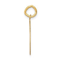 14K Yellow Gold Small Satin Number 85 Charm view 2