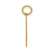 14K Yellow Gold Small Satin Number 86 Charm view 2