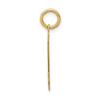 14K Yellow Gold Small Satin Number 94 Charm view 2