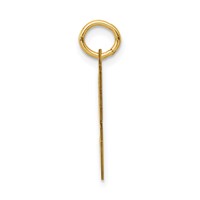 14K Yellow Gold Small Satin Number 96 Charm view 2