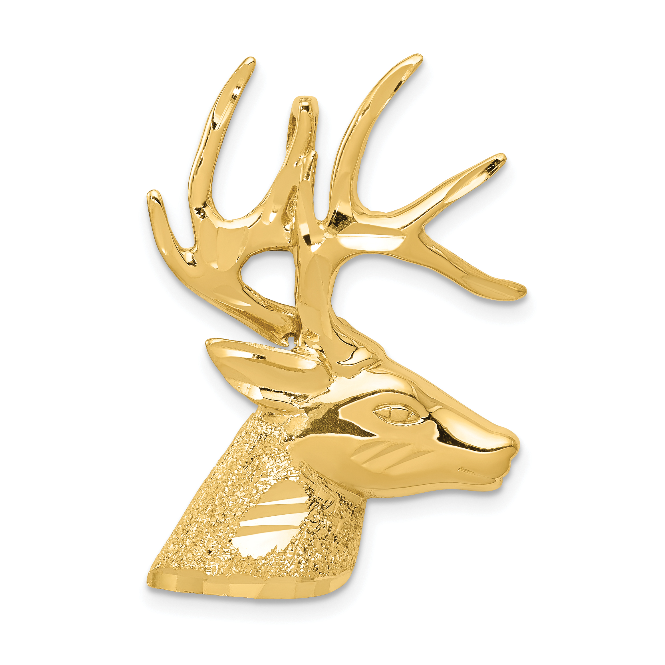 14k Laser Cut Deer Charm (LZ11)
