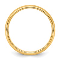 10K 5.5mm Yellow Gold Milgrain Half Round Band view 2