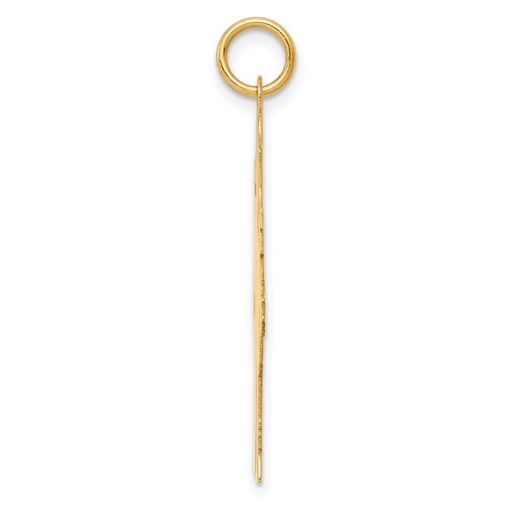 14k Plain Polished Large Girl Charm (M116)