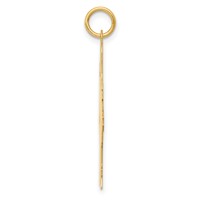 14K Yellow Gold Plain Polished Large Girl Charm view 2