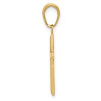 14K Yellow Gold Small Cross Pendant view 2