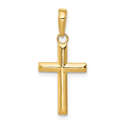 14K Yellow Gold Small Cross Pendant