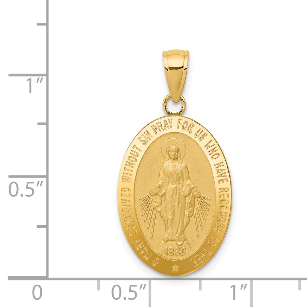 14k Miraculous Medal Pendant (M1433)