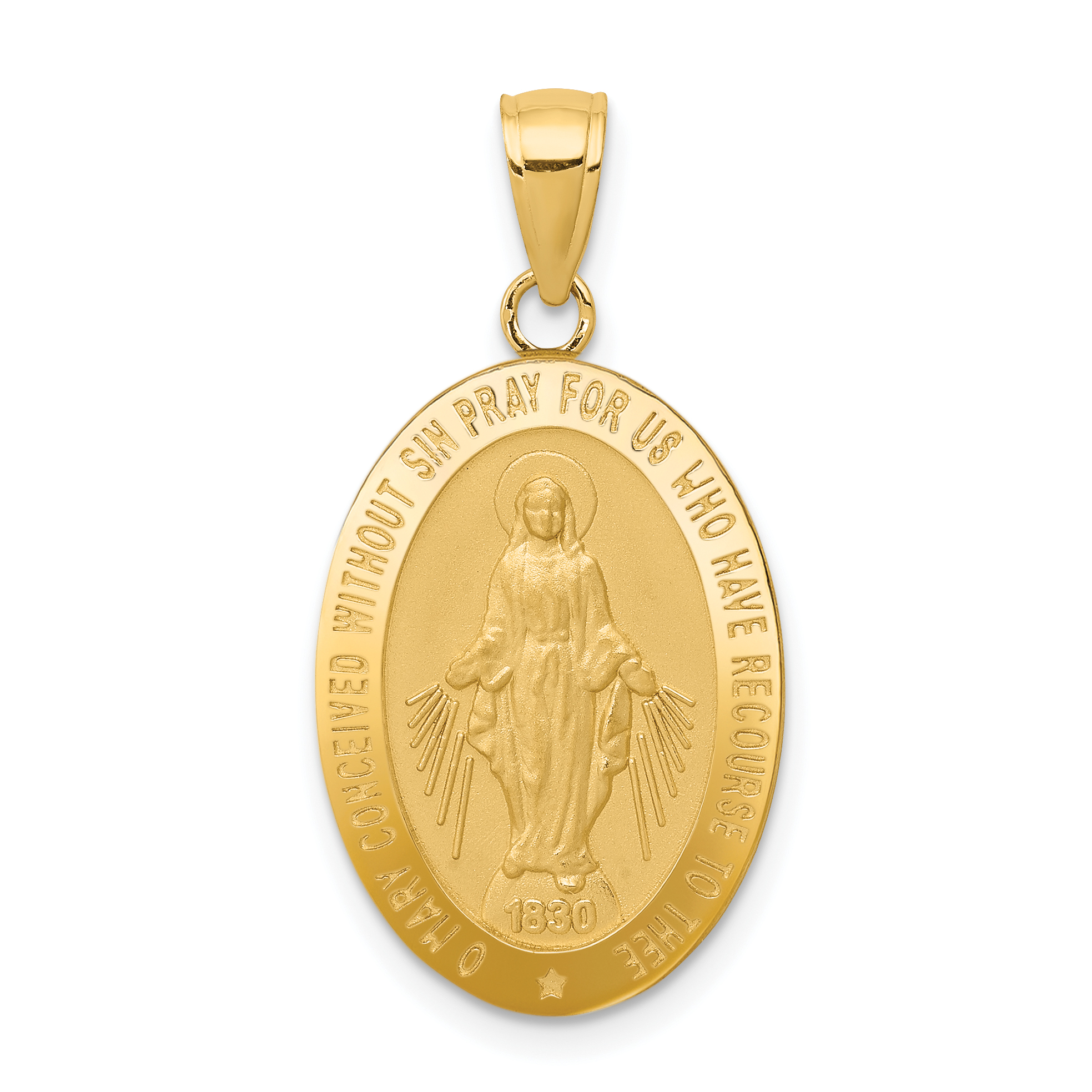 14k Miraculous Medal Pendant (M1433)