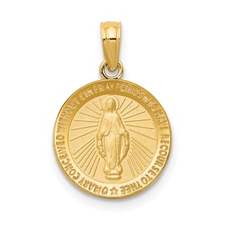 Gold Miraculous Medal Pendants