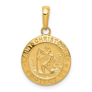 Gold St. Christopher Pendants