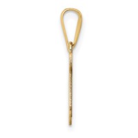 14K Yellow Gold Polished Chai Pendant view 2