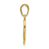 14K Yellow Gold I Love You 2-Piece Break-Apart Heart Charm view 2