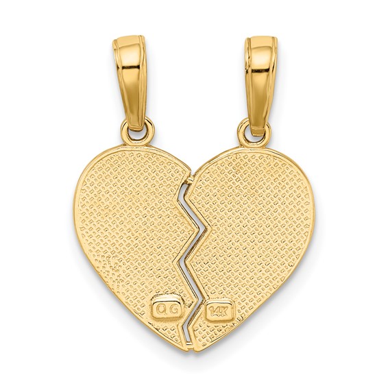 Gold Break a Part I LOVE YOU Pendant