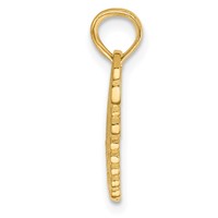 14K Yellow Gold Polished 2-Piece Break-Apart HE Who Holds the Key Can Unlock MY Heart Charm view 2